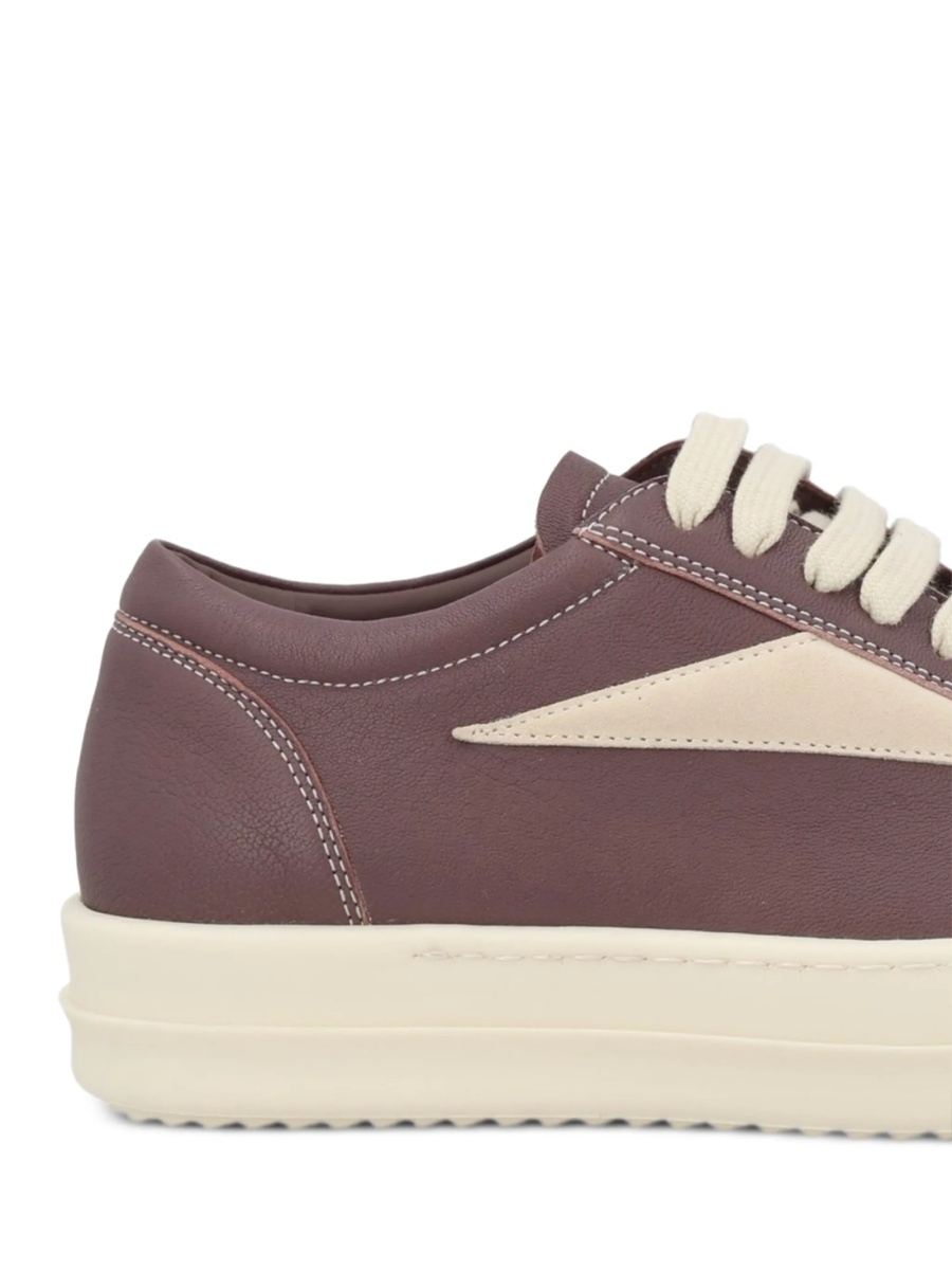 Sneakers Rick Owens violet din piele - Img 2
