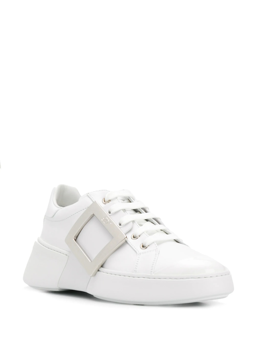Sneakers Roger Vivier albi din piele - Img 2