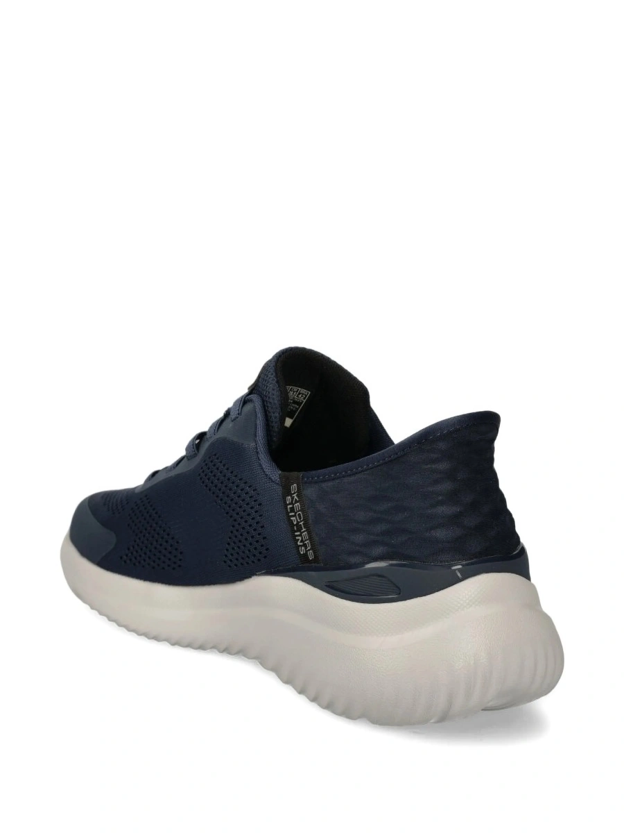Sneakers SKECHERS albastri din material textil - Img 2