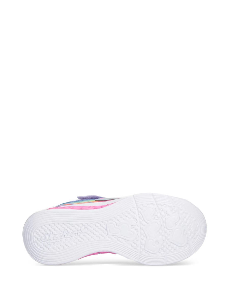 Sneakers SKECHERS violet din material textil si sclipici - Img 5