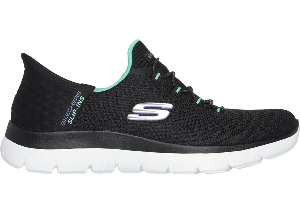 Sneakers Slip-ins Summits - Diamond Dream Black/Turquoise - Img 2