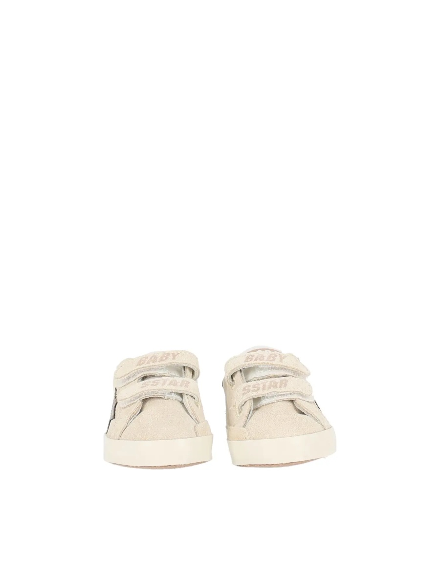 Sneakers SNEAKERS BABY SCHOOL SUEDE UPPER TOE AND STRAP LAMINATED STAR AND HEEL BEIGE/BROWN - Img 3