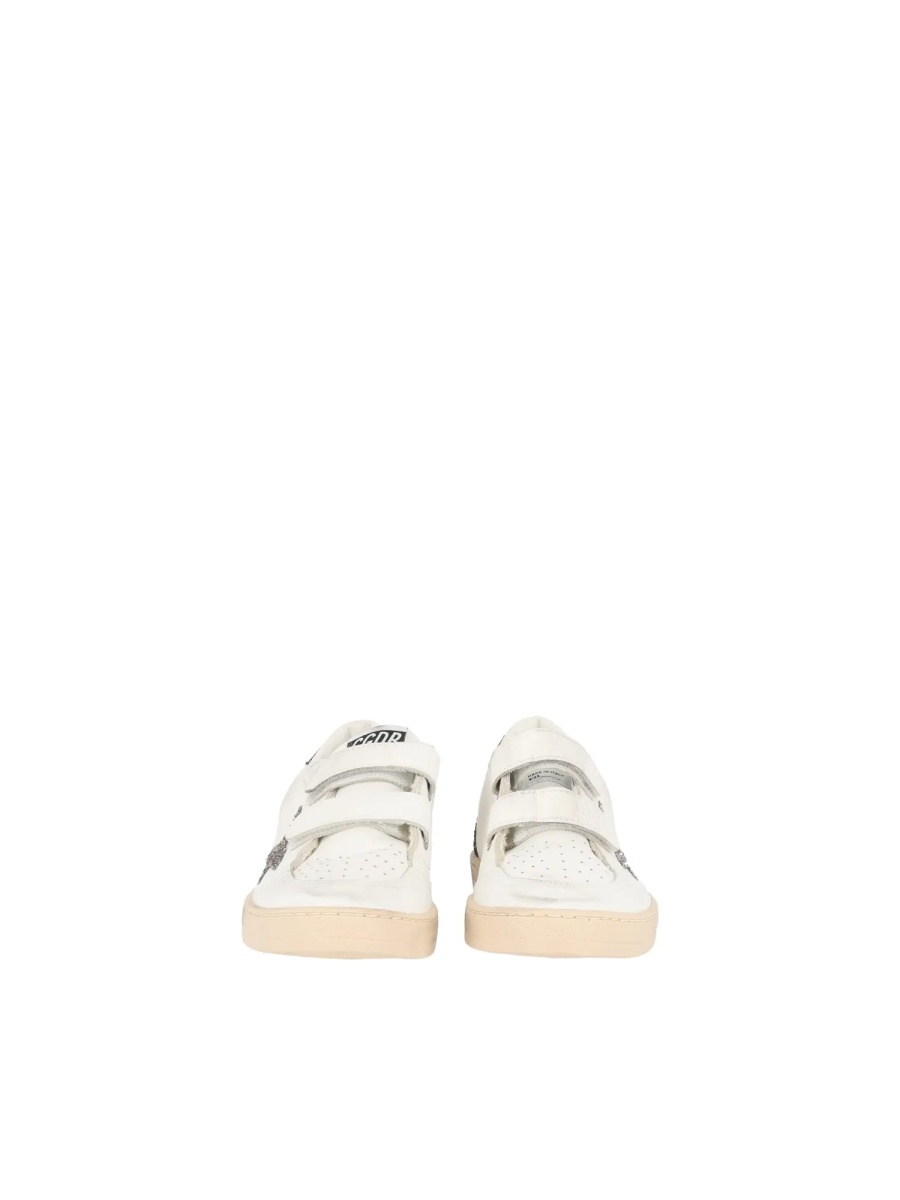 Sneakers SNEAKERS BALL STAR STRAP LEATHER UPPER TOE AND STRAP GLITTER STAR HEEL AND SPUR WHITE/CINDER/LIGHT BROWN - Img 3