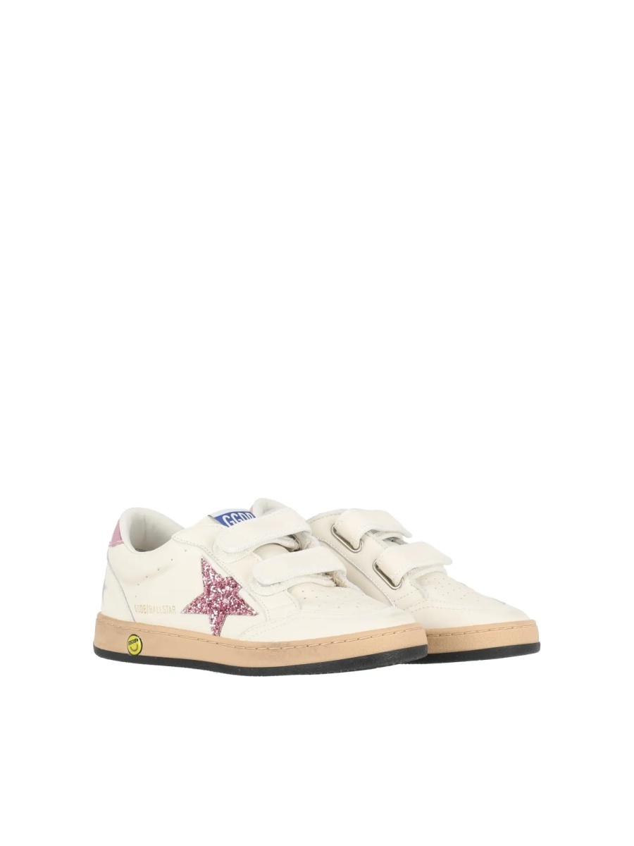 Sneakers SNEAKERS BALLSTAR STRAP NAPPA UPPER GLITTER STAR LAMINATED HEEL WHITE/BUBBLEGUM/LILAC - Img 2