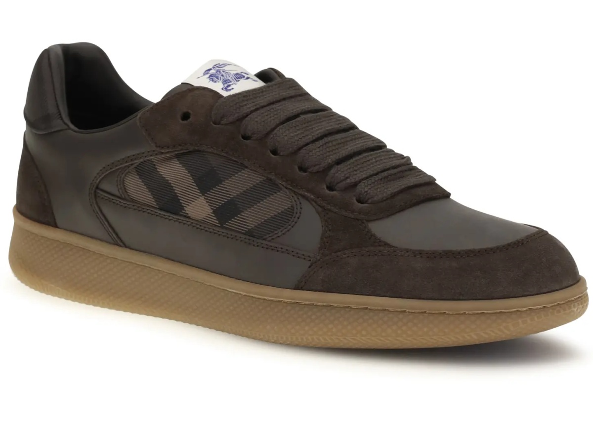 Sneakers Terrace Check leather and suede Sneakers - Img 2