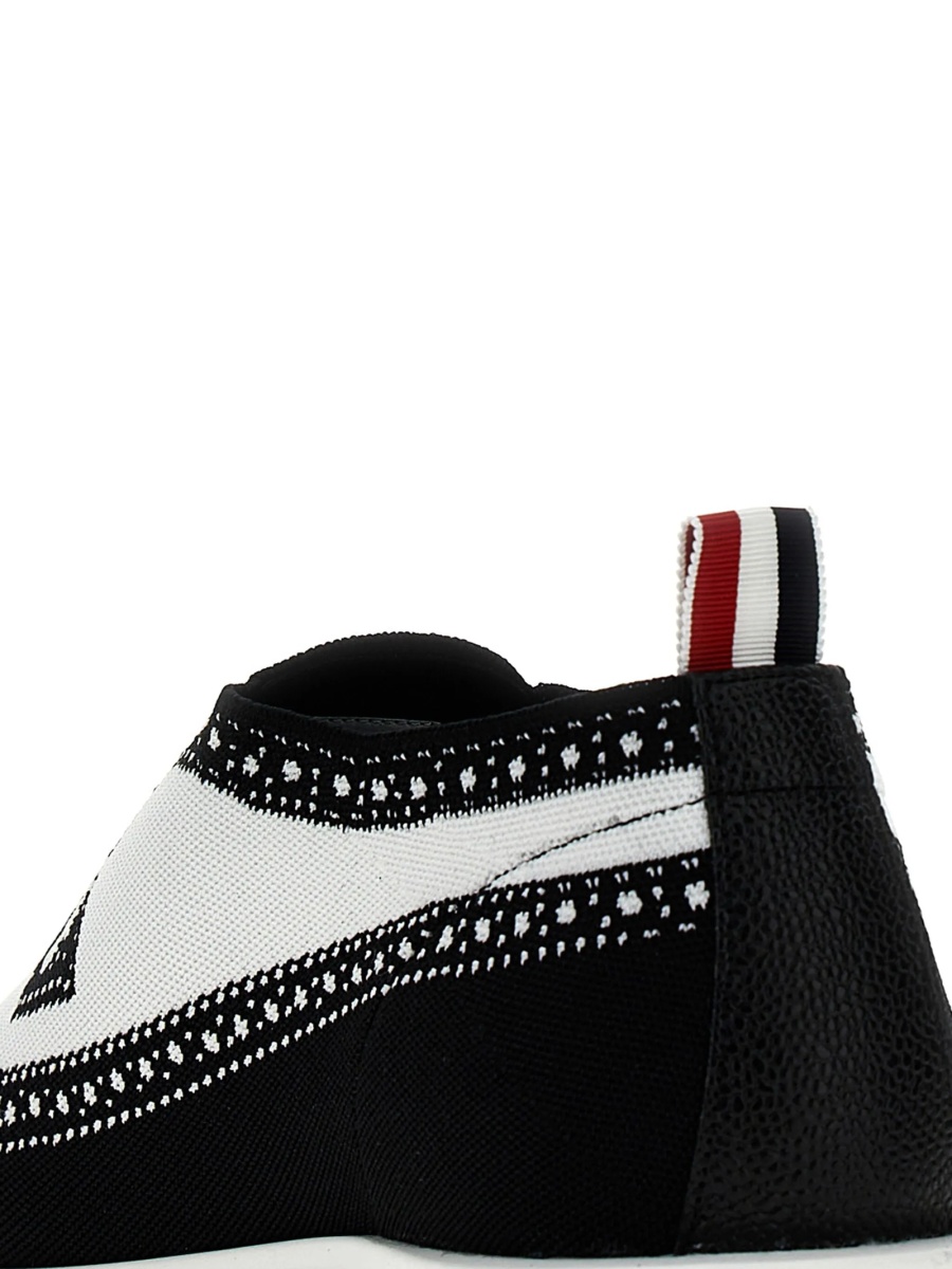 Sneakers Thom Browne negri din spandex/elastan si polyester - Img 2