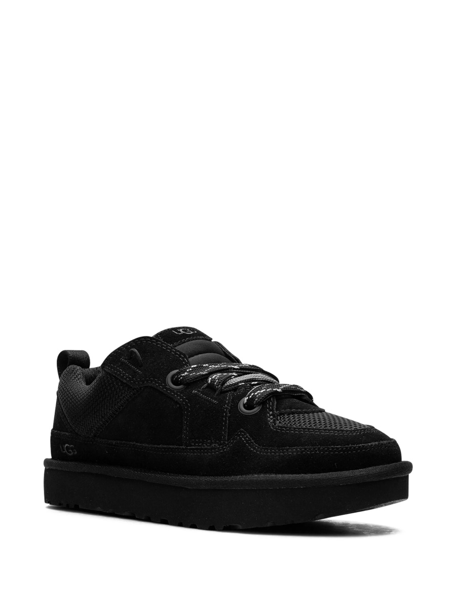 Sneakers UGG negri din material textil si piele intoarsa - Img 2