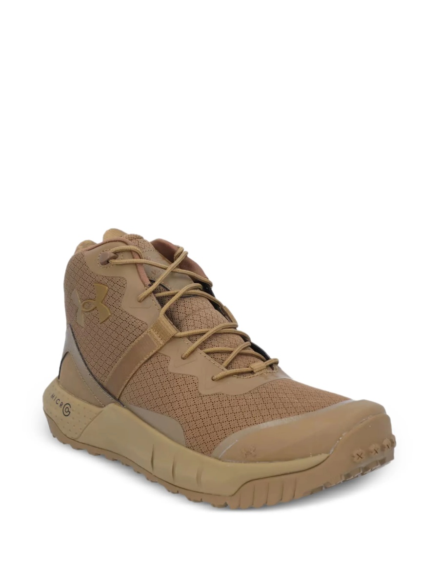 Sneakers Under Armour neutri din material textil si piele - Img 2