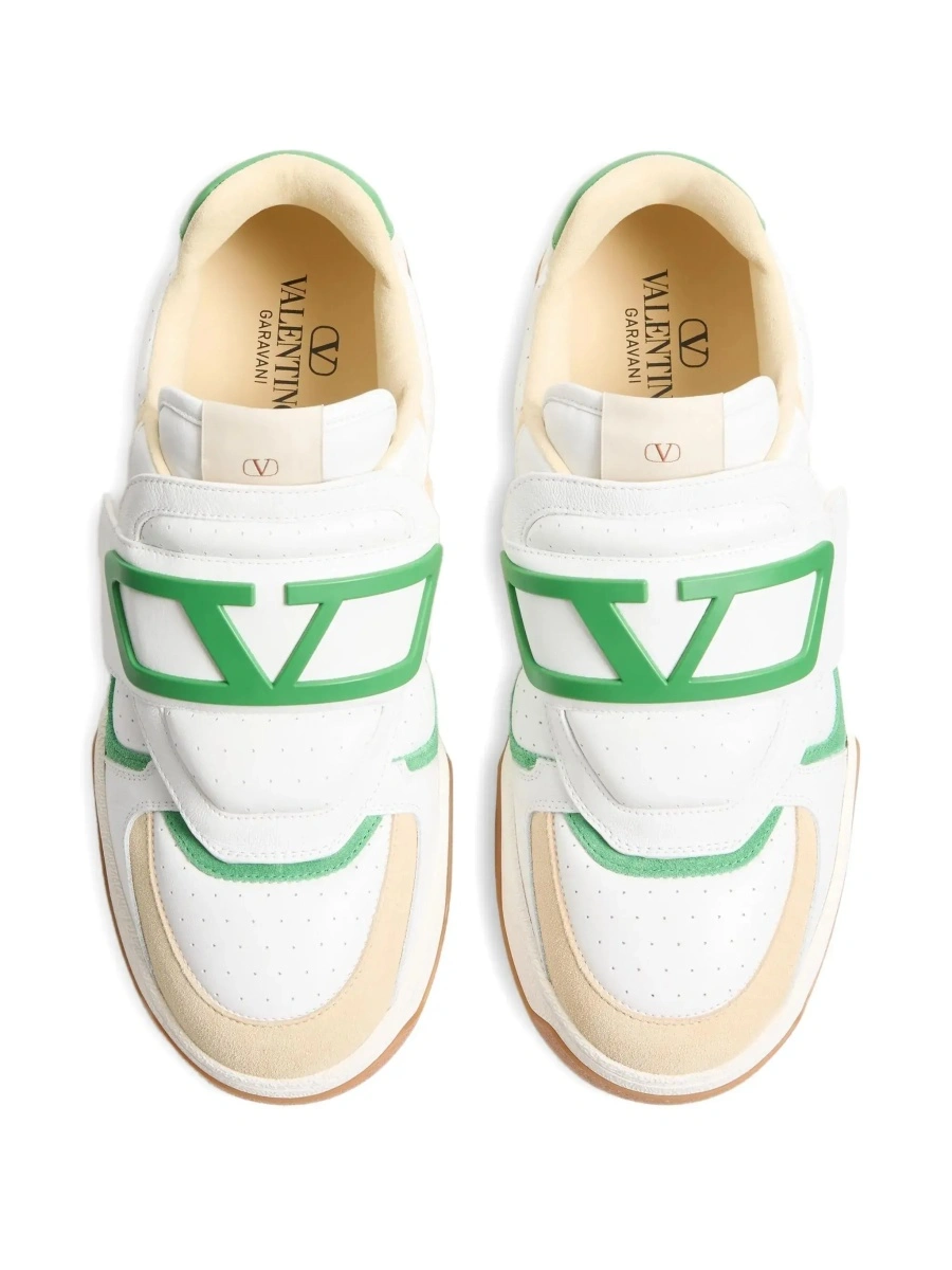 Sneakers Valentino Garavani albi din piele 'Joie de Jouer' - Img 7