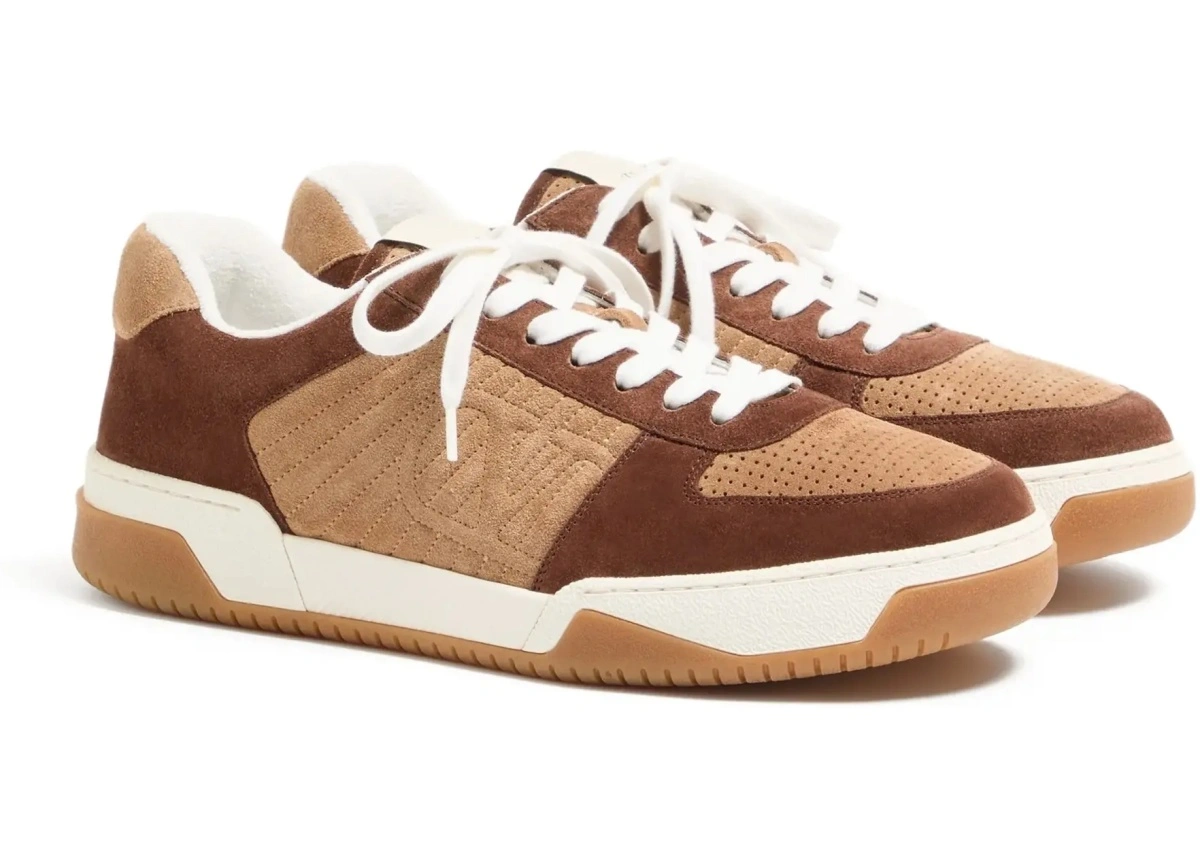 Sneakers Valentino Garavani multicolor din piele intoarsa si nappa - Img 5