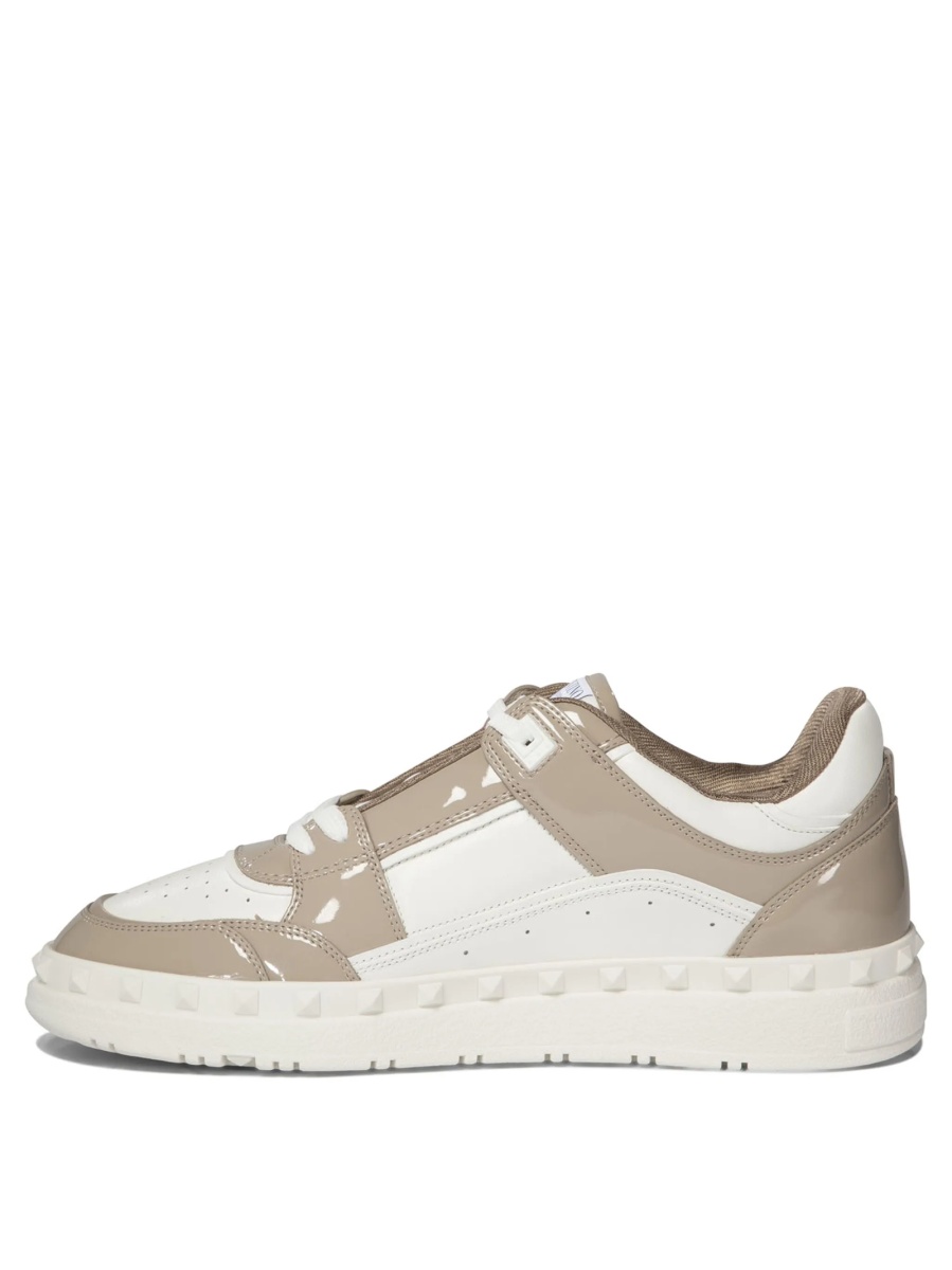 Sneakers Valentino Garavani Rockstud gri din poliuretan si polyester - Img 3