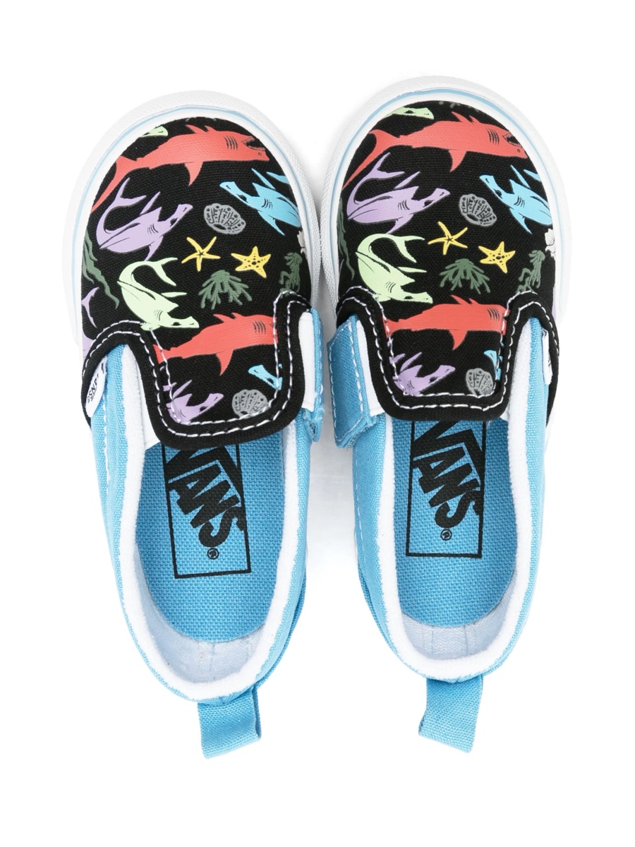 Sneakers Vans albastri din material textil - Img 3