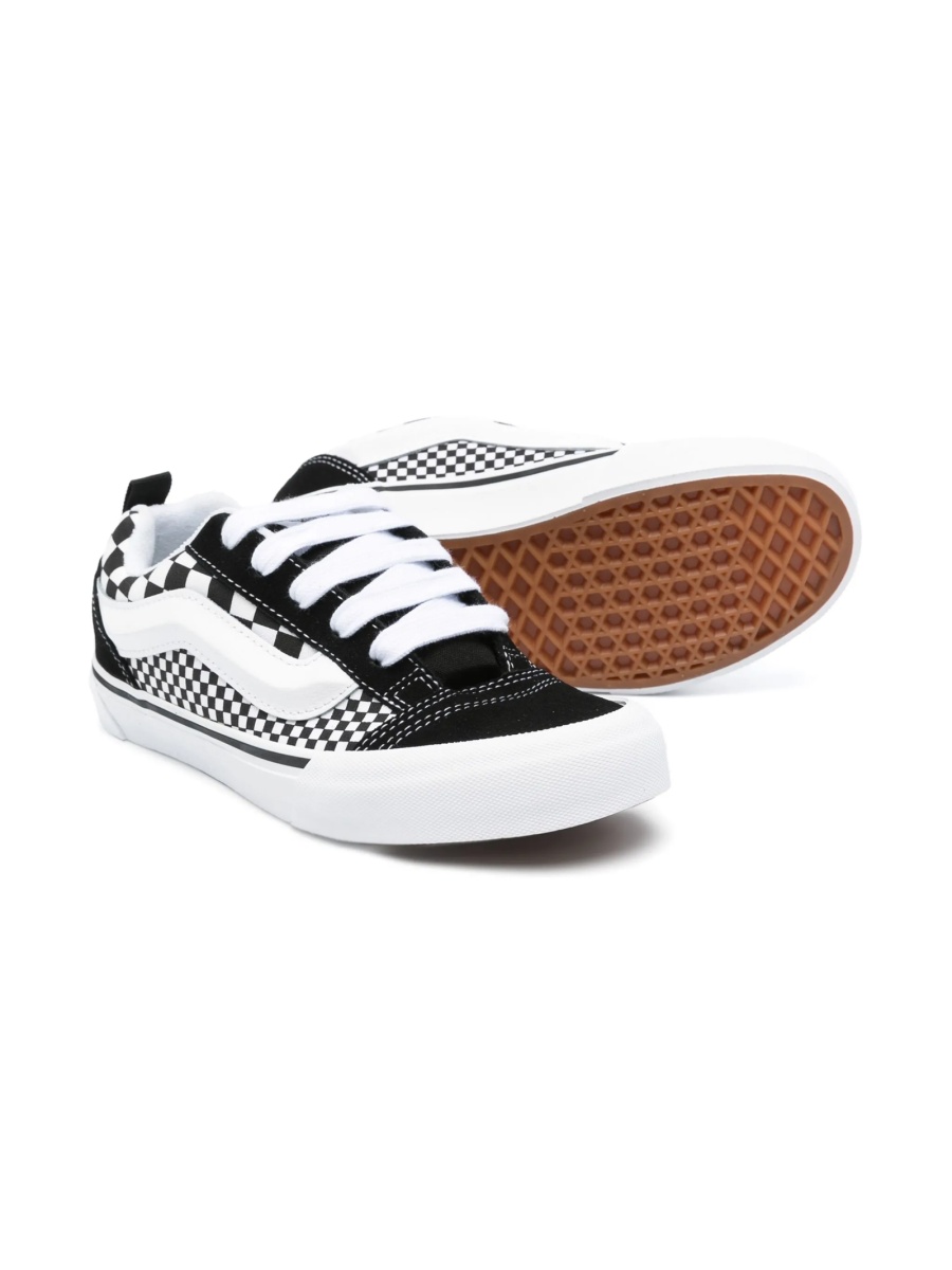 Sneakers Vans albi din cauciuc si material textil - Img 2