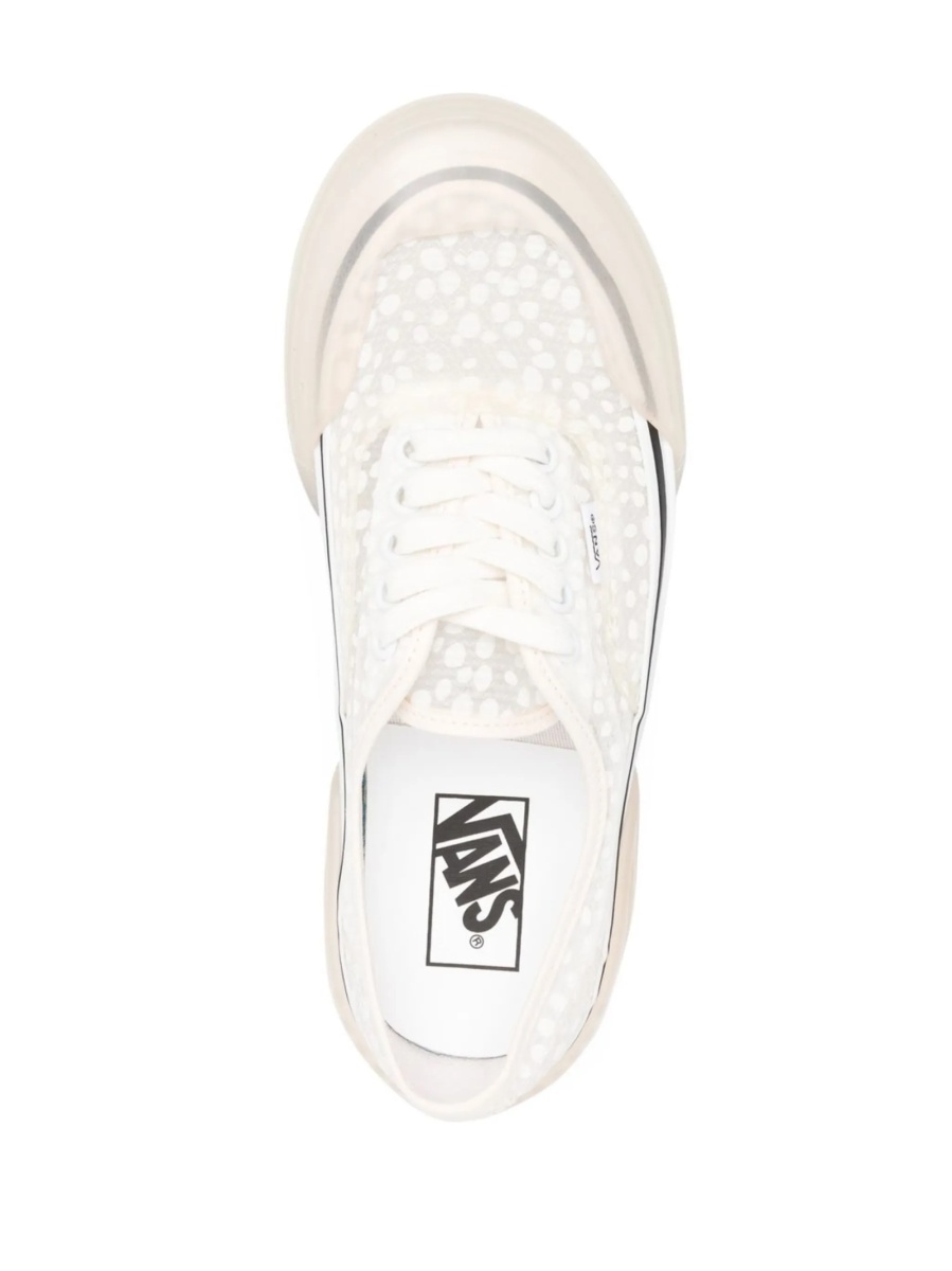 Sneakers Vans albi din material textil - Img 4