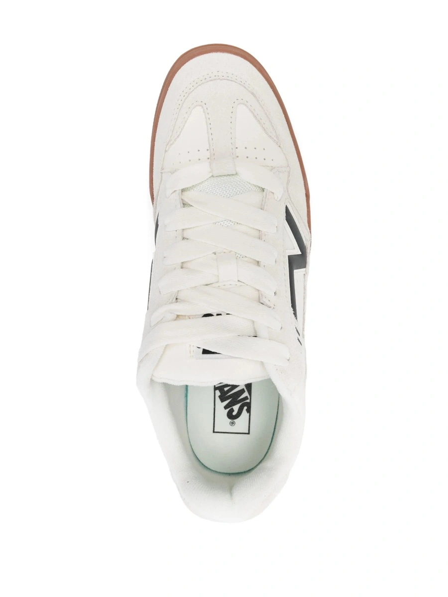 Sneakers Vans albi din poliuretan si piele - Img 4
