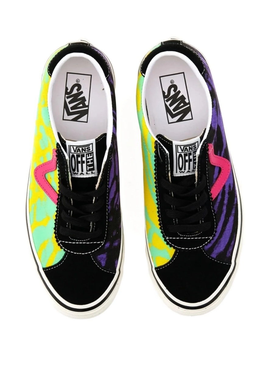 Sneakers Vans negri din material textil si piele intoarsa - Img 4