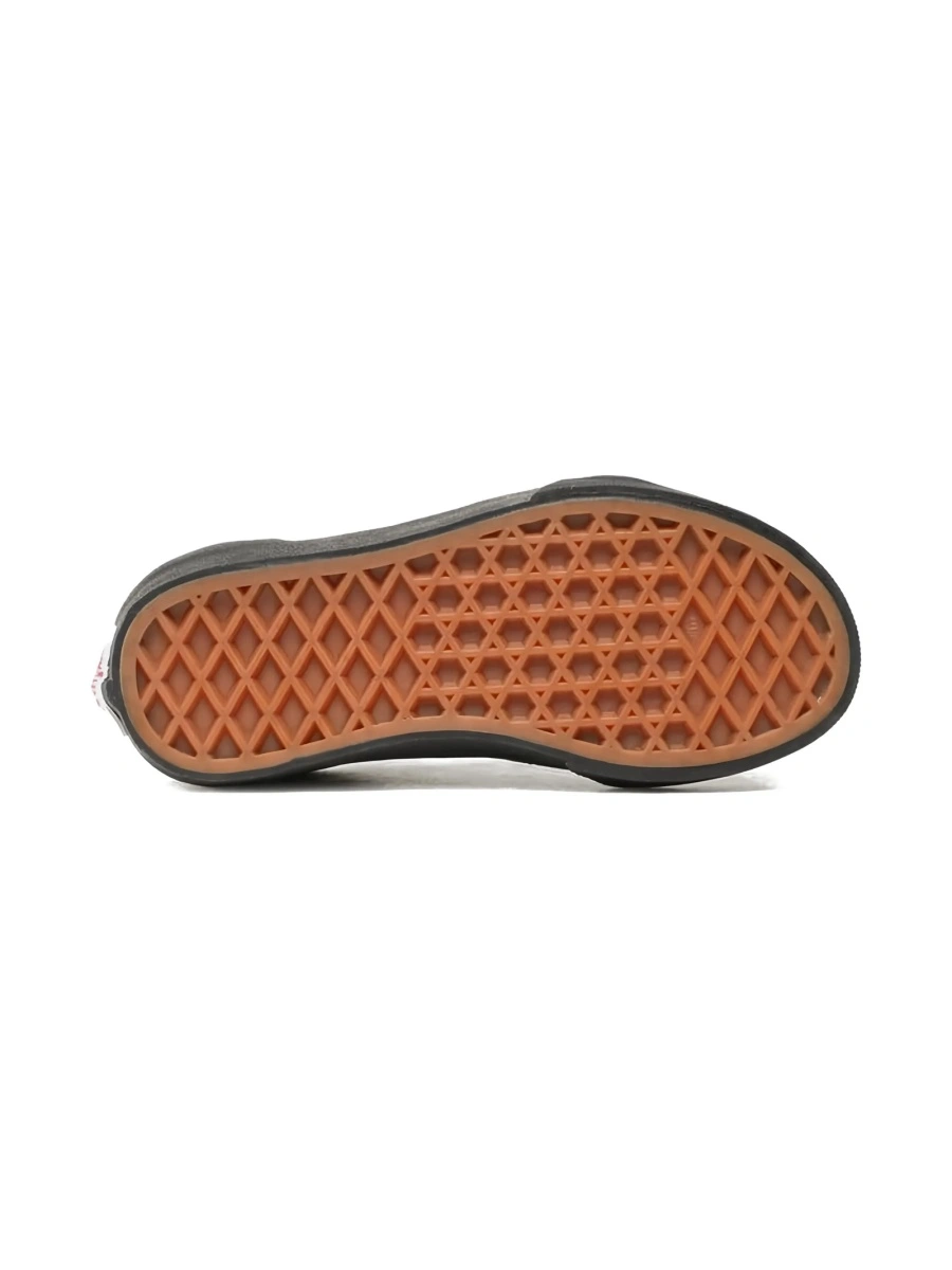 Sneakers Vans negri din piele si material textil - Img 5