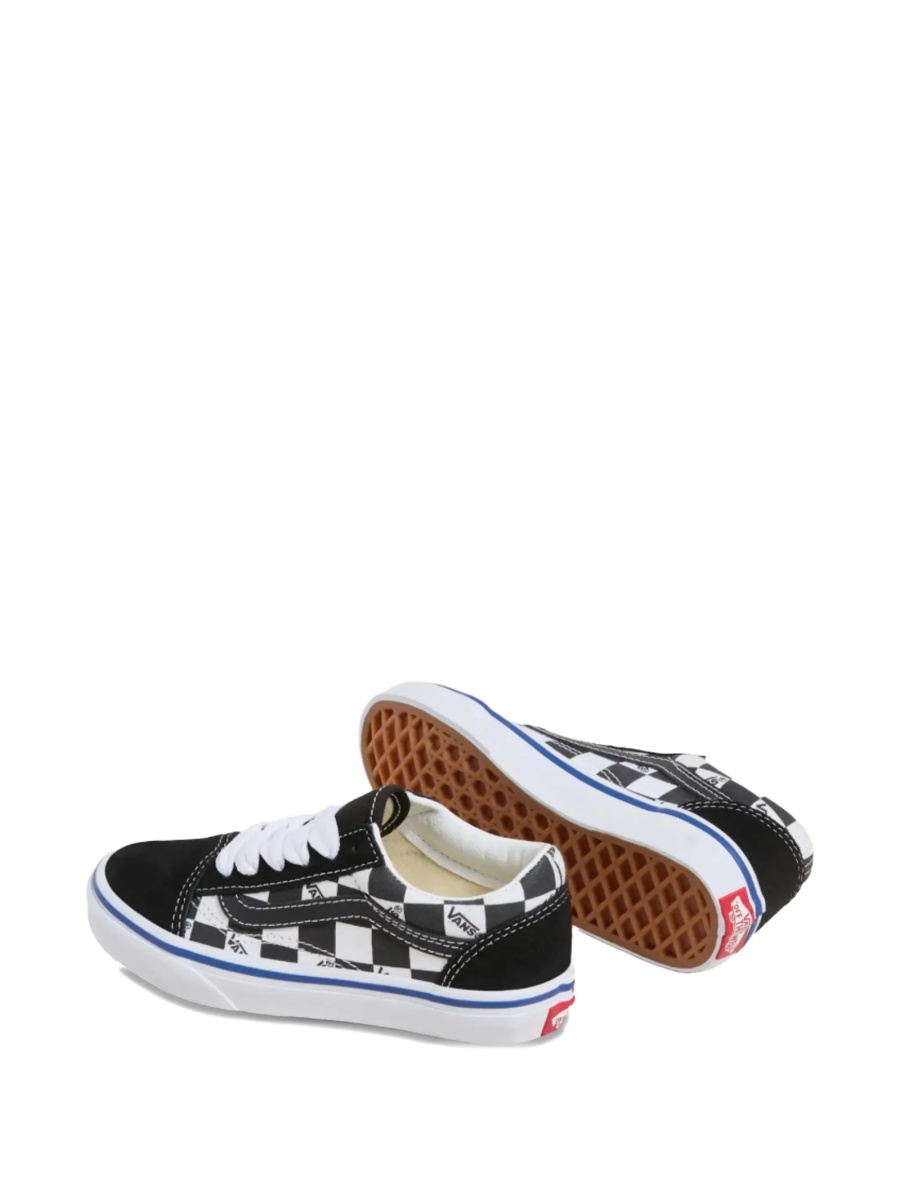 Sneakers Vans negri din piele si piele intoarsa - Img 3