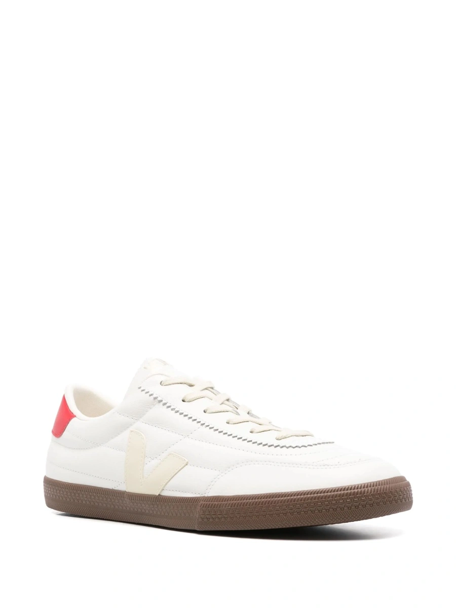 Sneakers VEJA albi din piele - Img 2