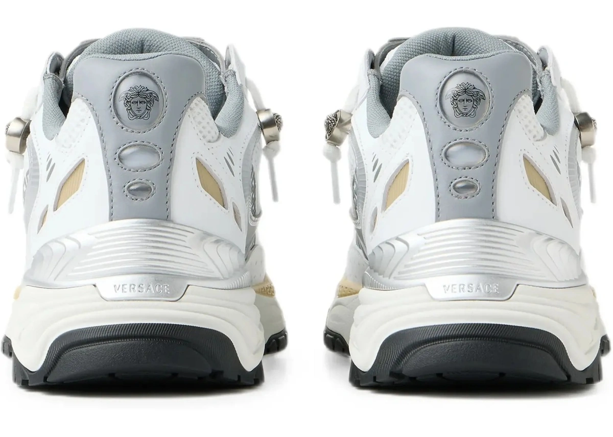 Sneakers Versace multicolor din mesh si piele - Img 6
