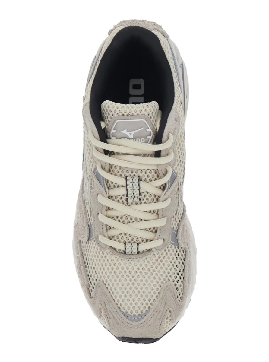 Sneakers WAVE RIDER 10 Shoes with cushioning sole and Tech Fabric upper, Beige, unisex - Img 4