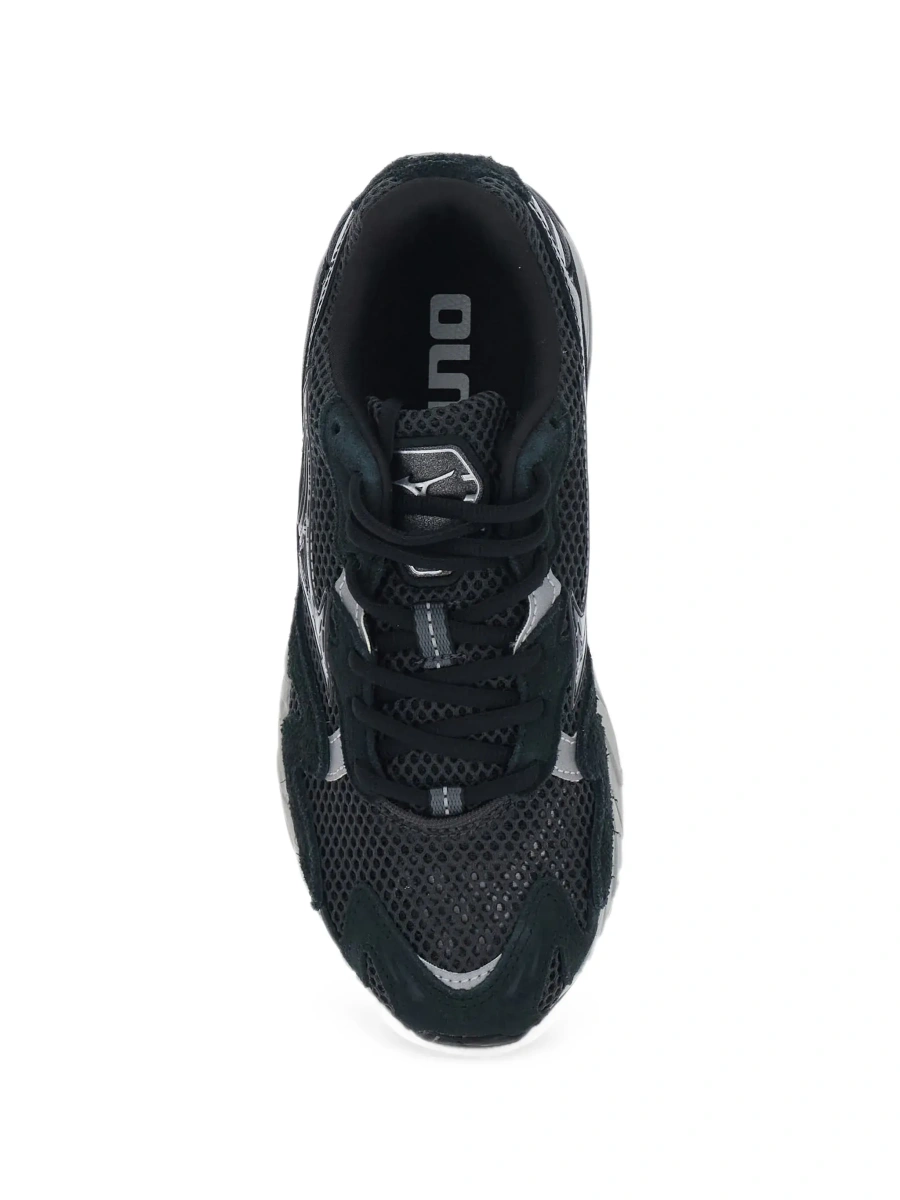 Sneakers 'WAVE RIDER' Black Sneaker with side logo and suede inserts in Tech Fabric unisex - Img 6