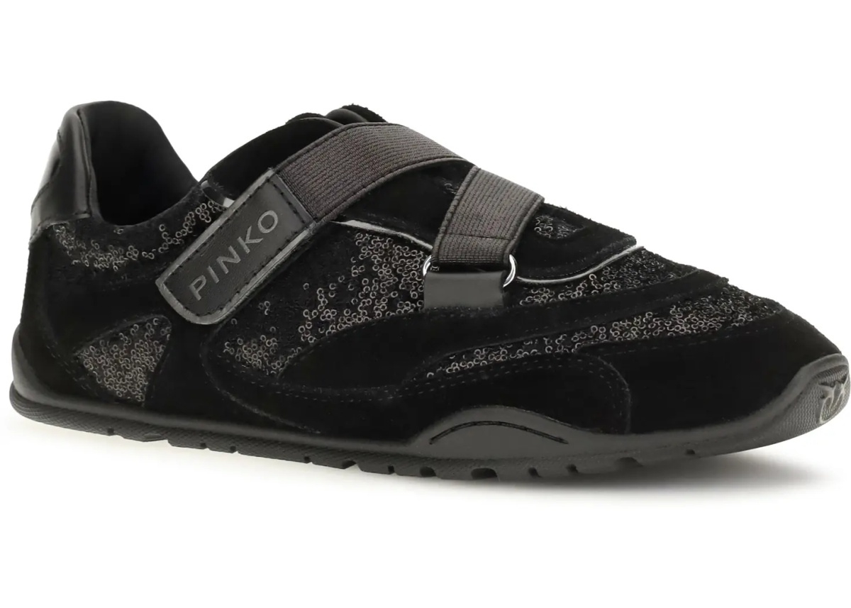 Sneakers Yulia suede Sneakers with sequins - Img 2