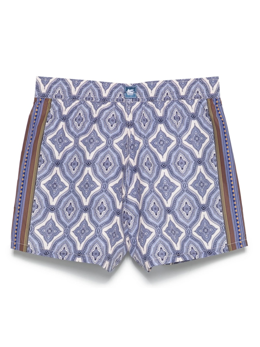Sort de baie ETRO albastru din polyester - Img 2