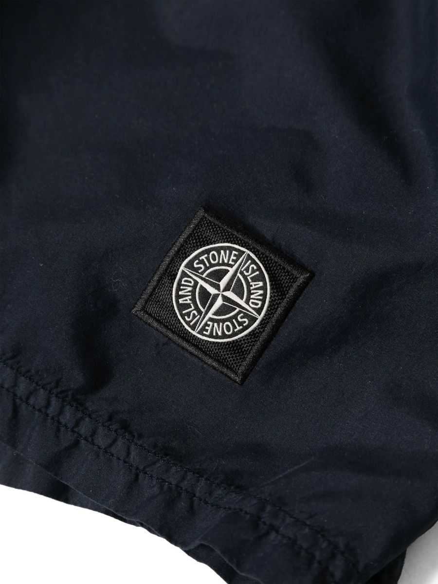 Sort de baie Stone Island albastru din poliamida - Img 3