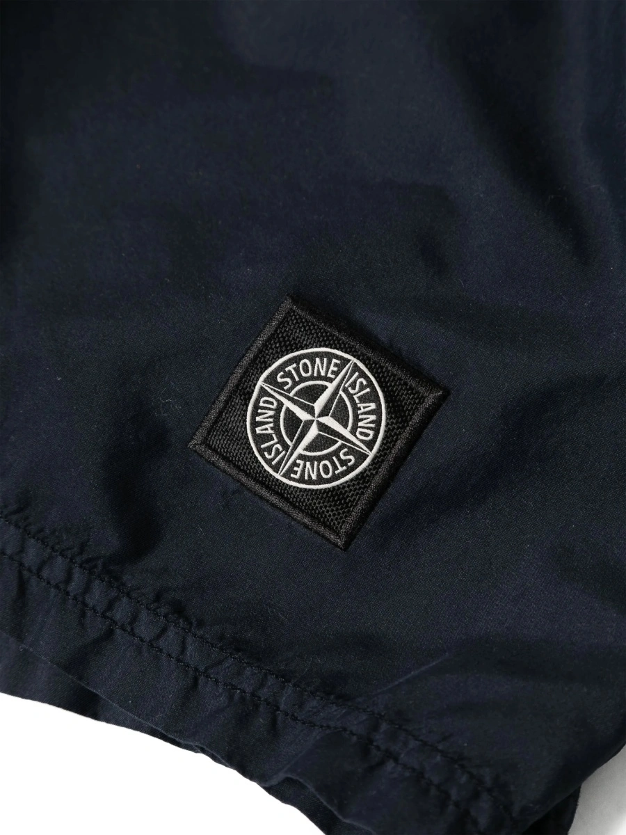 Sort de baie Stone Island albastru din poliamida - Img 3