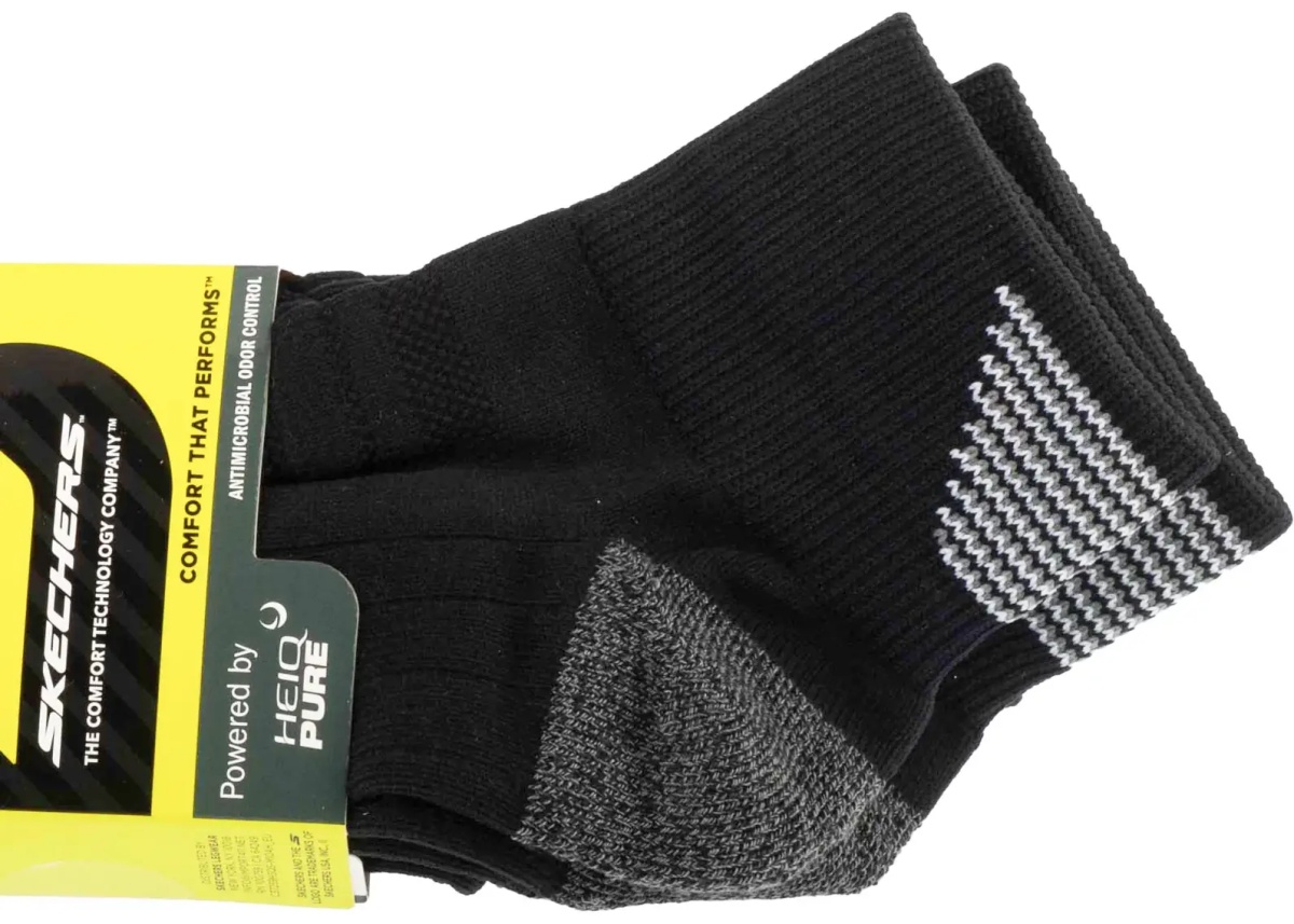 Sosete 3pk Mens 1/2 Terry Qtr Crew Socks - Img 2