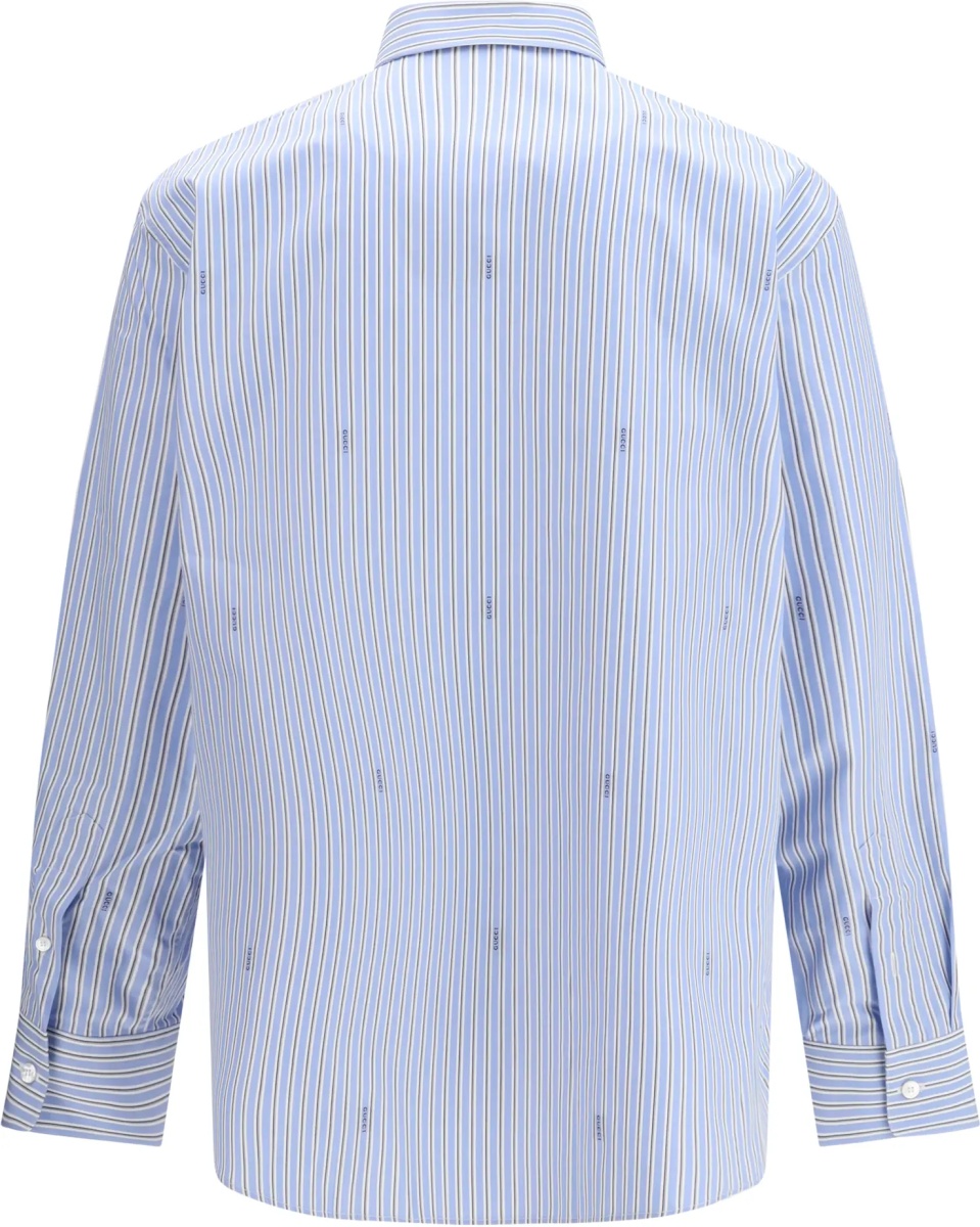 Striped cotton poplin Shirt - Img 2