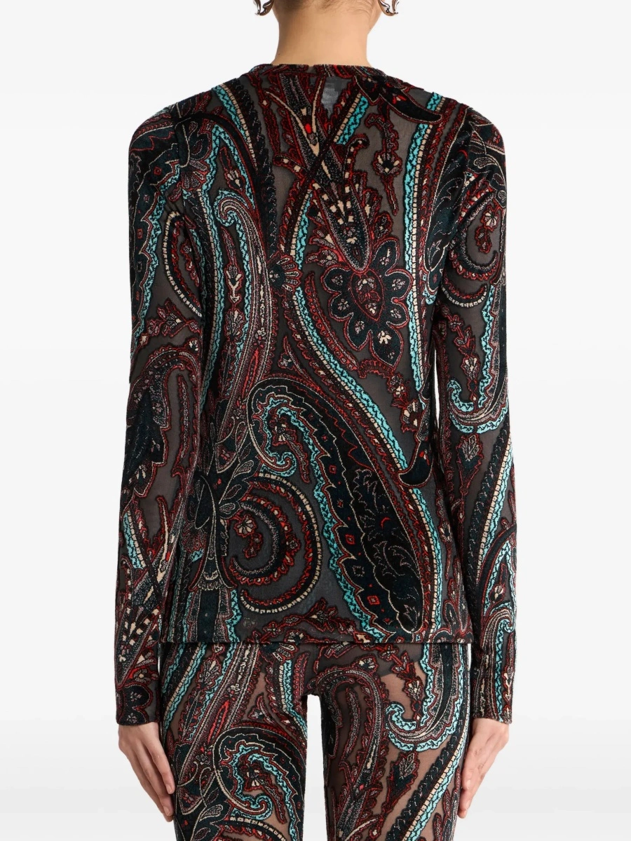 Top ETRO multicolor din vascoza - Img 5