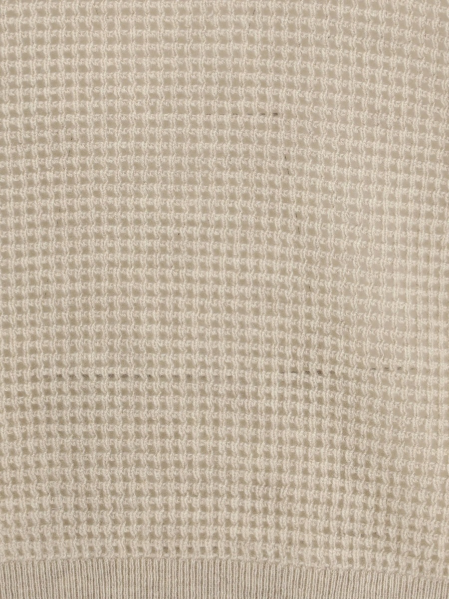 Top tricotat Brunello Cucinelli neutru - Img 3