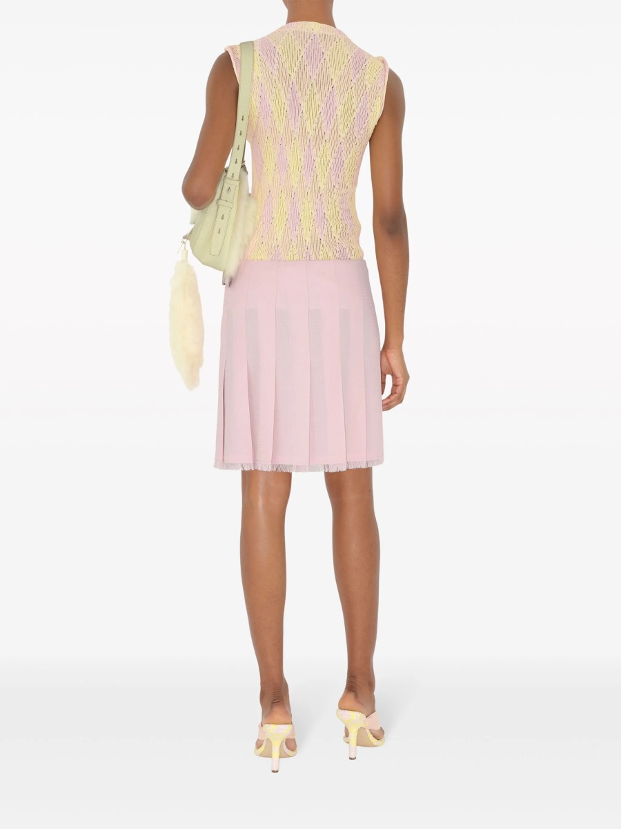 Top tricotat Burberry galben - Img 4