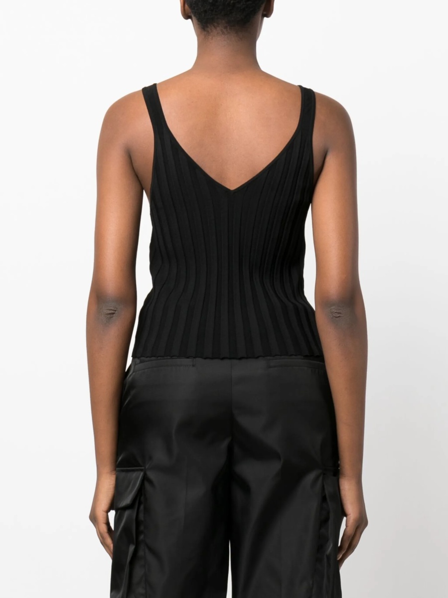 Top tricotat HELMUT LANG negru - Img 4