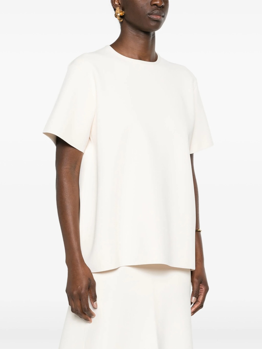 Top tricotat Jil Sander alb - Img 3
