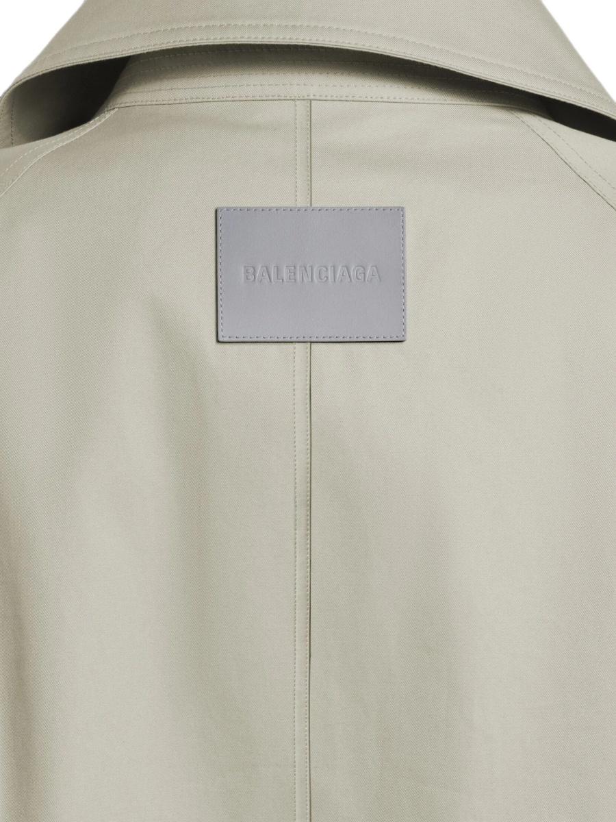 Trenci Balenciaga gri din bumbac - Img 2