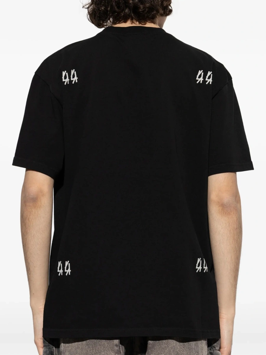 Tricou 44 LABEL GROUP negru din bumbac - Img 6
