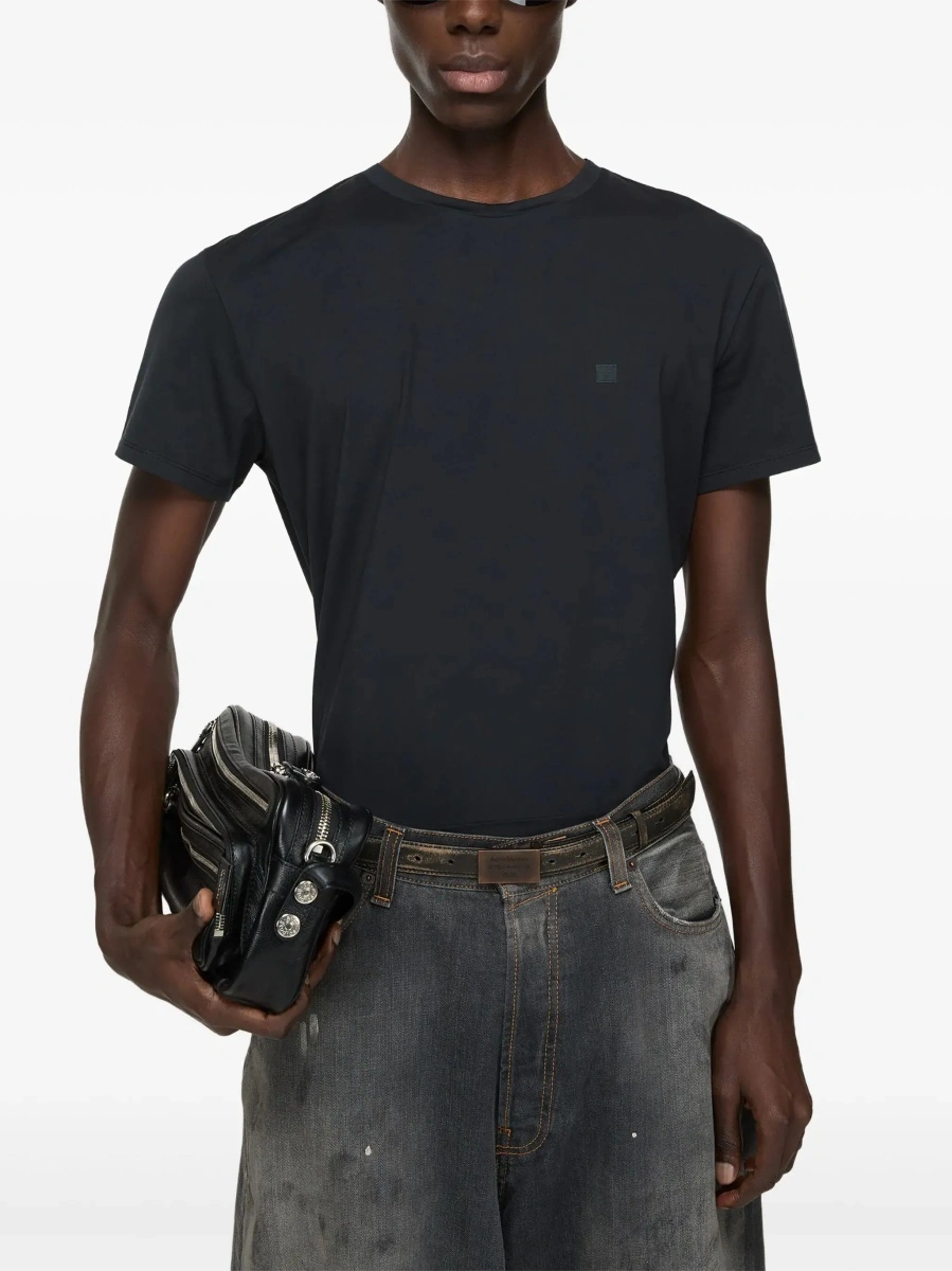 Tricou Acne Studios negru din bumbac - Img 6