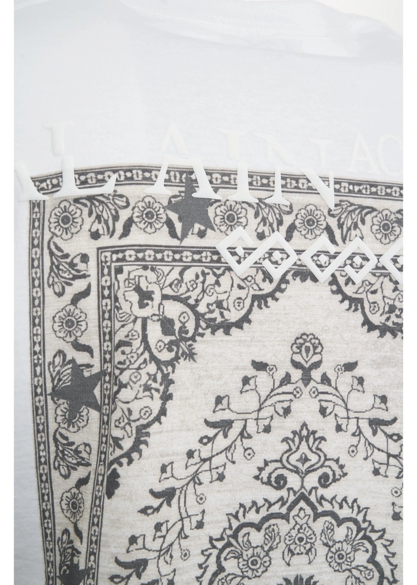 Tricou AL AIN alb din bumbac - Img 4