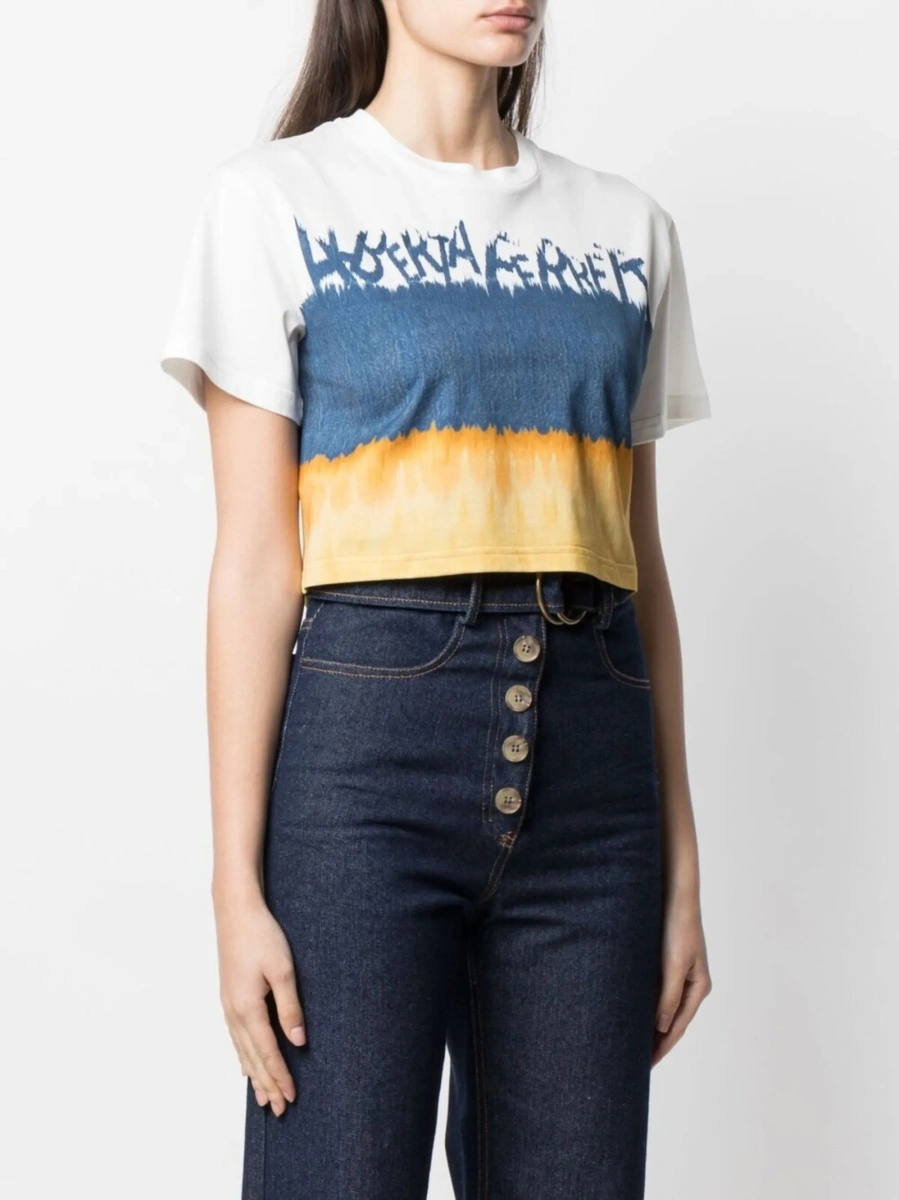 Tricou Alberta Ferretti albastru - Img 3