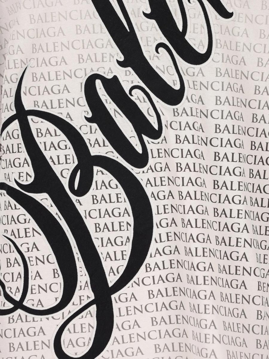 Tricou Balenciaga alb - Img 3