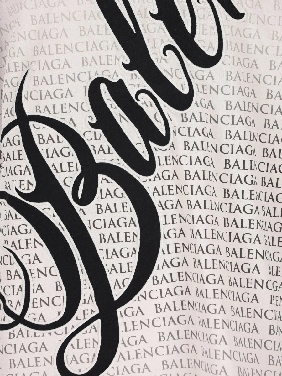 Tricou Balenciaga alb - Img 3