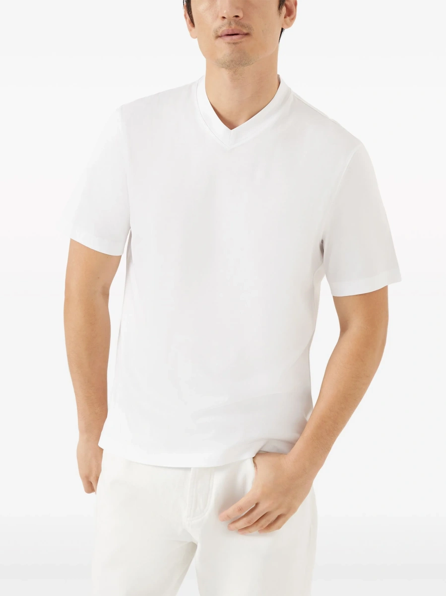 Tricou Brunello Cucinelli alb - Img 3