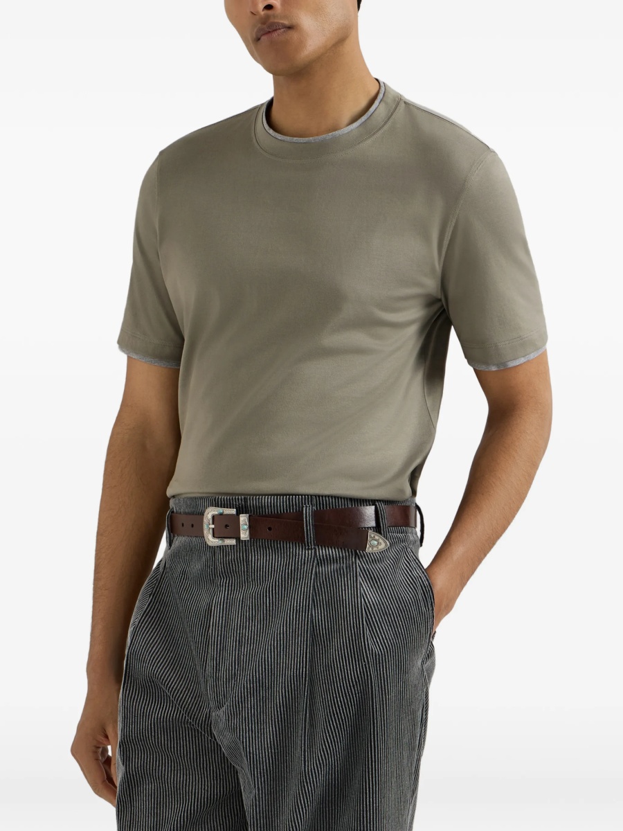 Tricou Brunello Cucinelli gri - Img 4