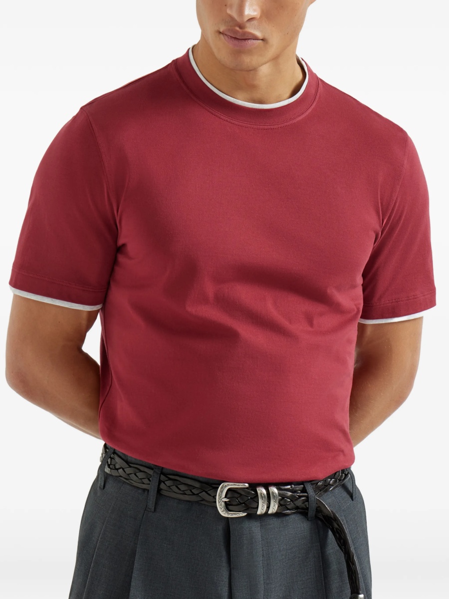 Tricou Brunello Cucinelli rosu - Img 5