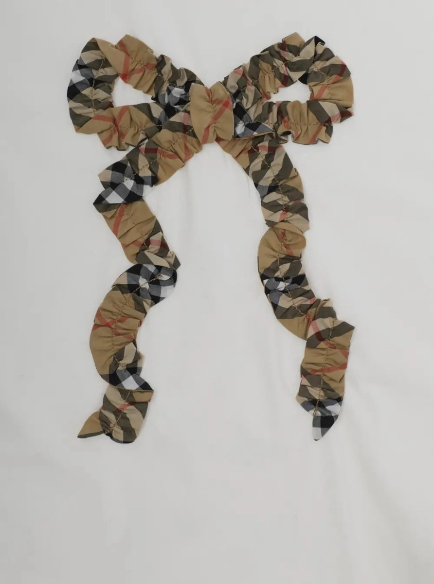 Tricou Burberry Kids alb din bumbac - Img 3