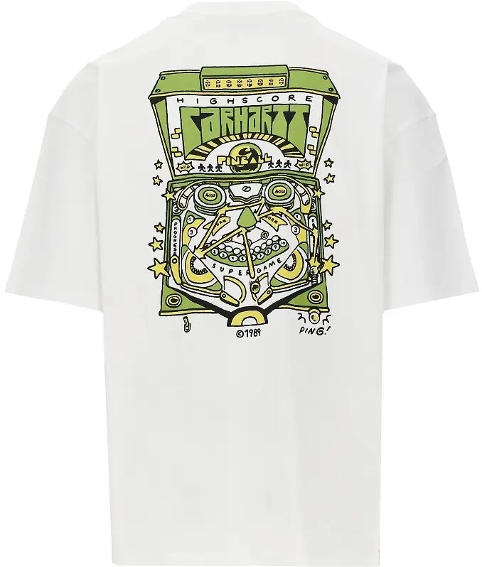 Tricou Carhartt alb 'Pinball' - Img 3