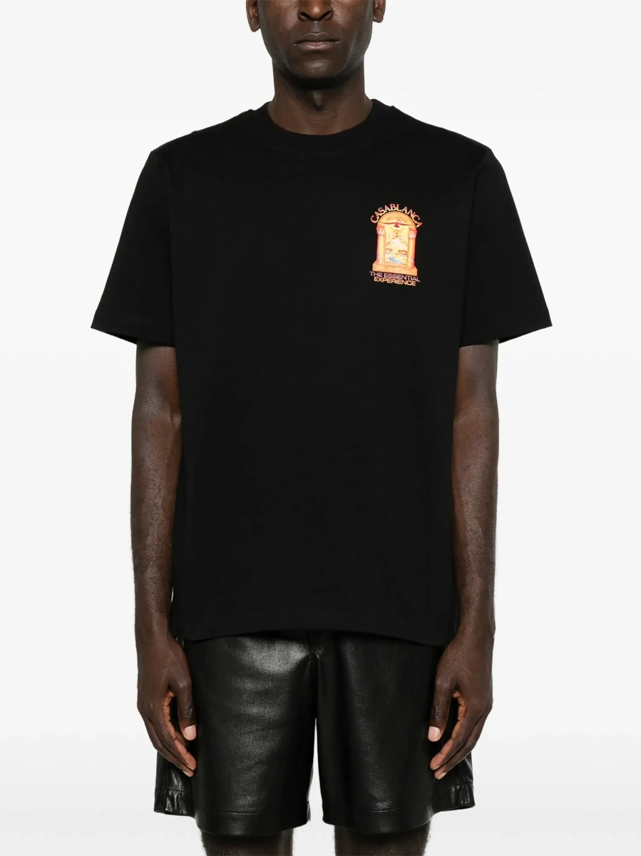 Tricou Casablanca negru din bumbac - Img 5